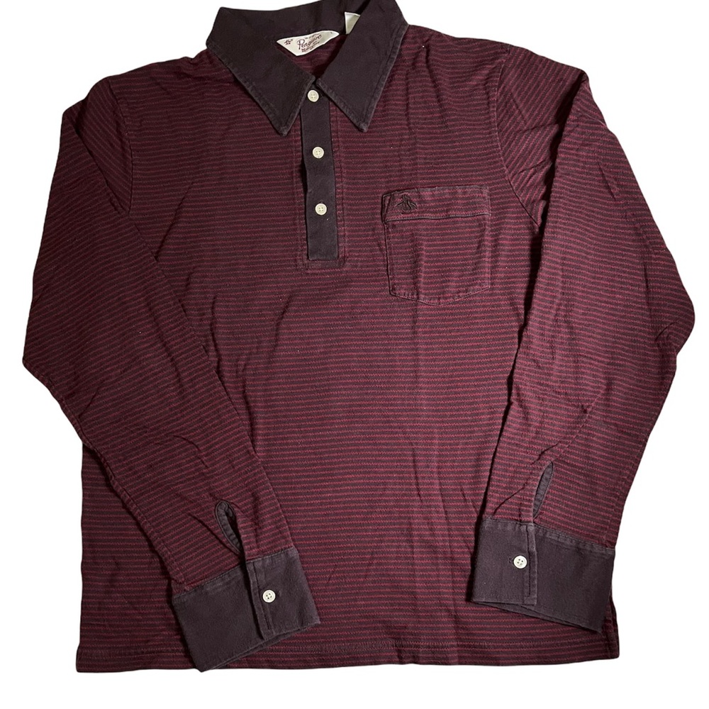 Original Penguin by Musingwear Long Sleeve Striped Shirt Size L